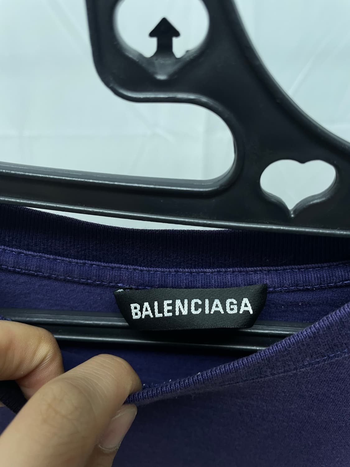 발렌시아가 웨이브 로고 반팔 티셔츠 [L] 상품이미지3