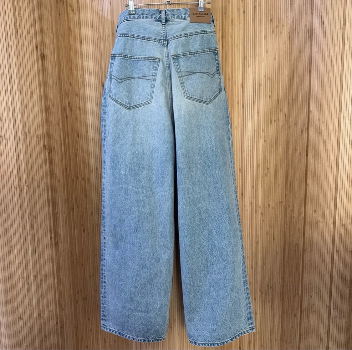 [XS] 발렌시아가 가드로브 배기 팬츠 라이트 블루 상품이미지4