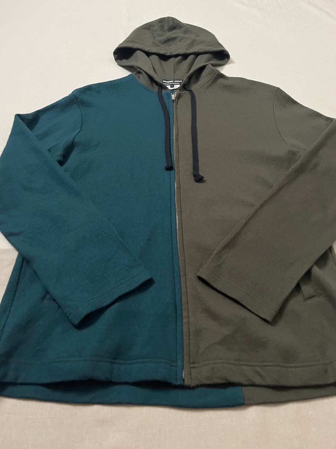 꼼데가르송 옴므 듀스 울 후드집업 comme des garcons 상품이미지3