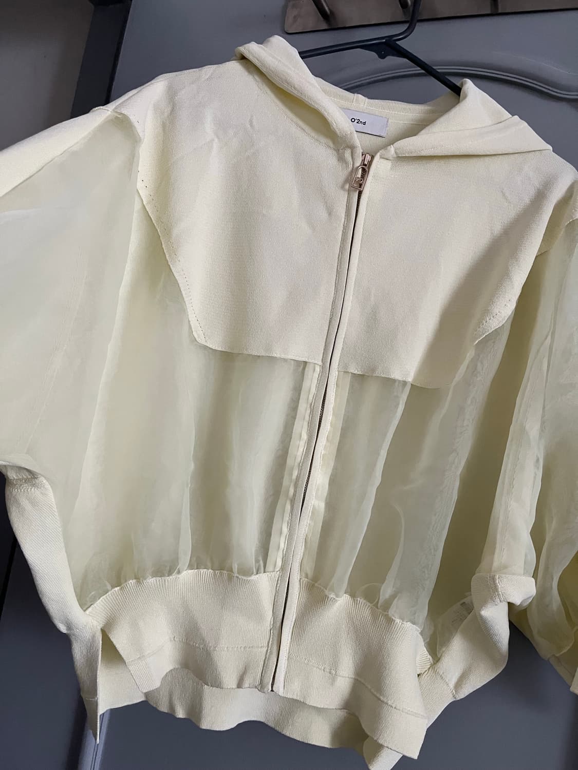 오즈세컨 텍스처 블록 돌먼 점퍼 90사이즈 상품이미지2