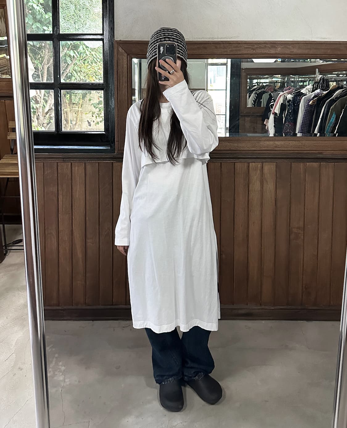 COMME DES GARCONS layered shirt dress 상품이미지1