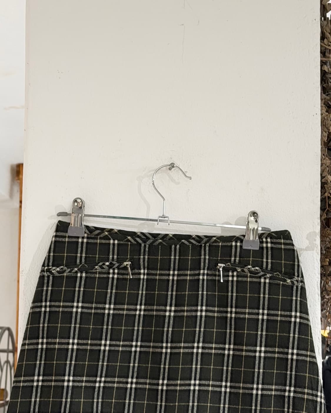 버버리 블루라벨 그린 체크 미니스커트 상품이미지2