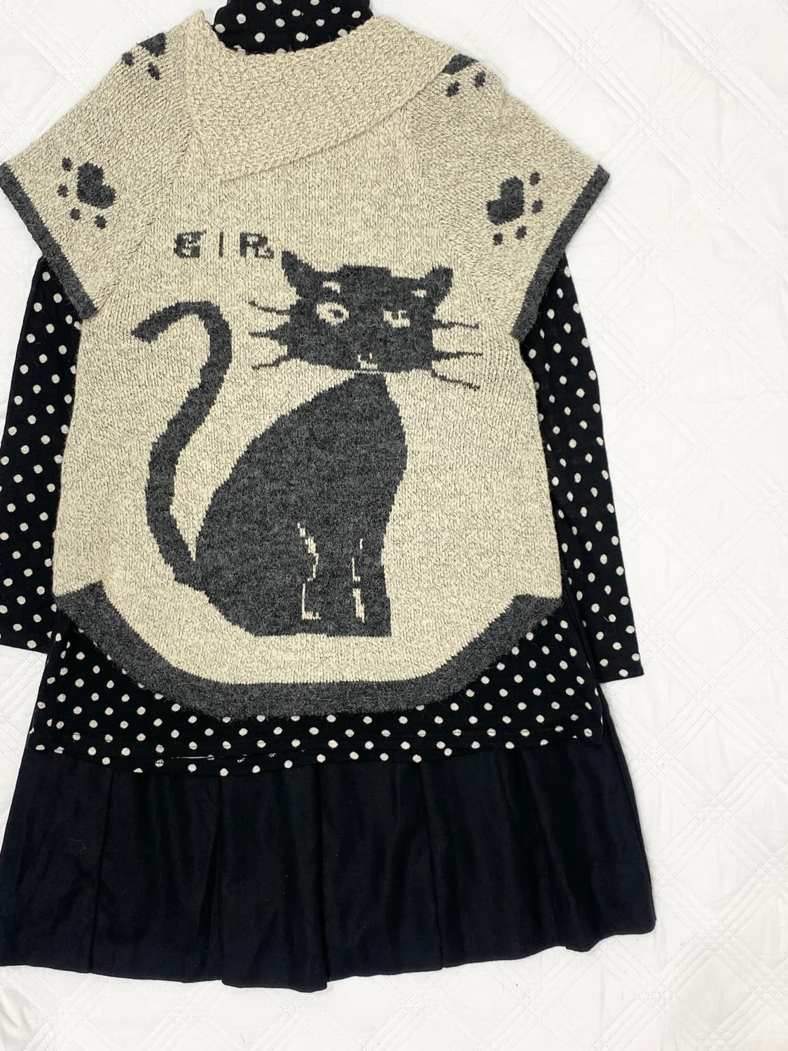 ꒰ঌ 플러피 도트 깜냥이 세트 ໒꒱ 상품이미지3