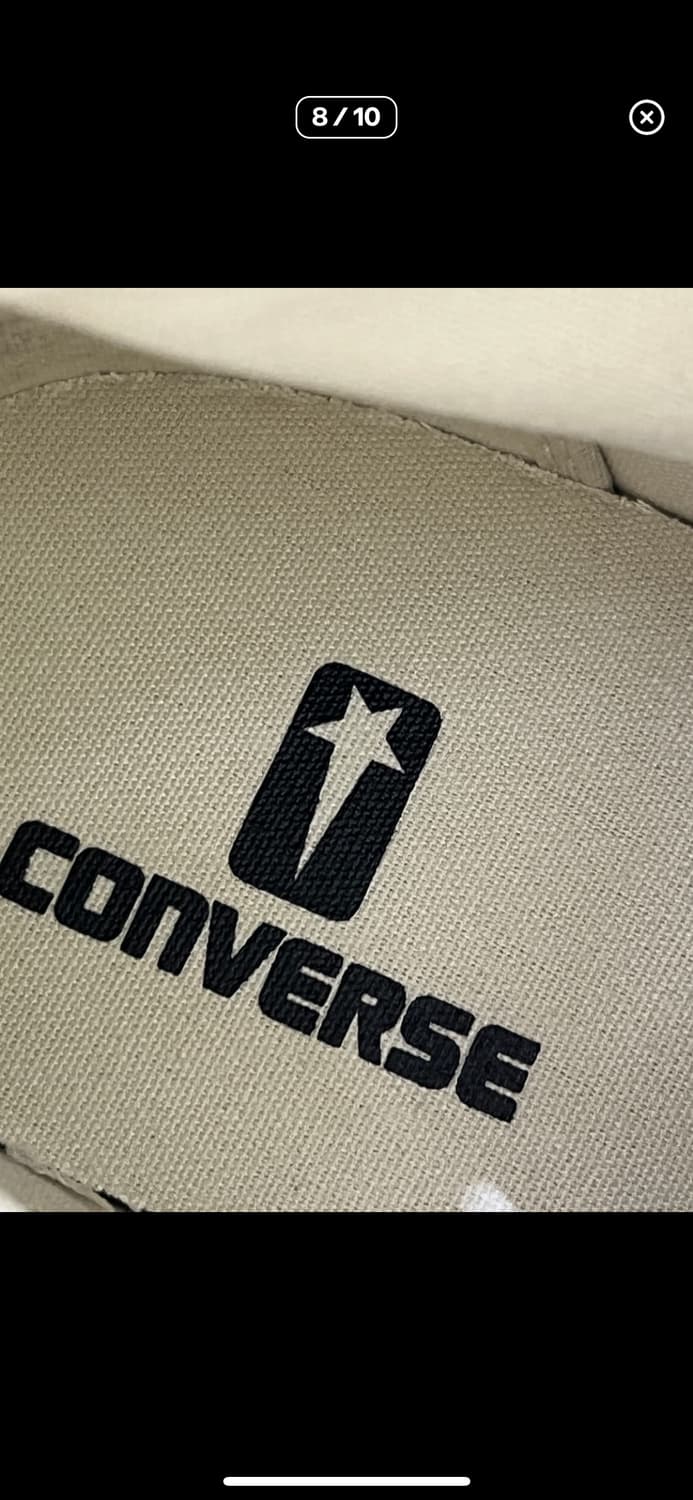 컨버스 x 다크쉐도우 터보다크 척 70 하이 레이스리스 아이언 265 상품이미지8