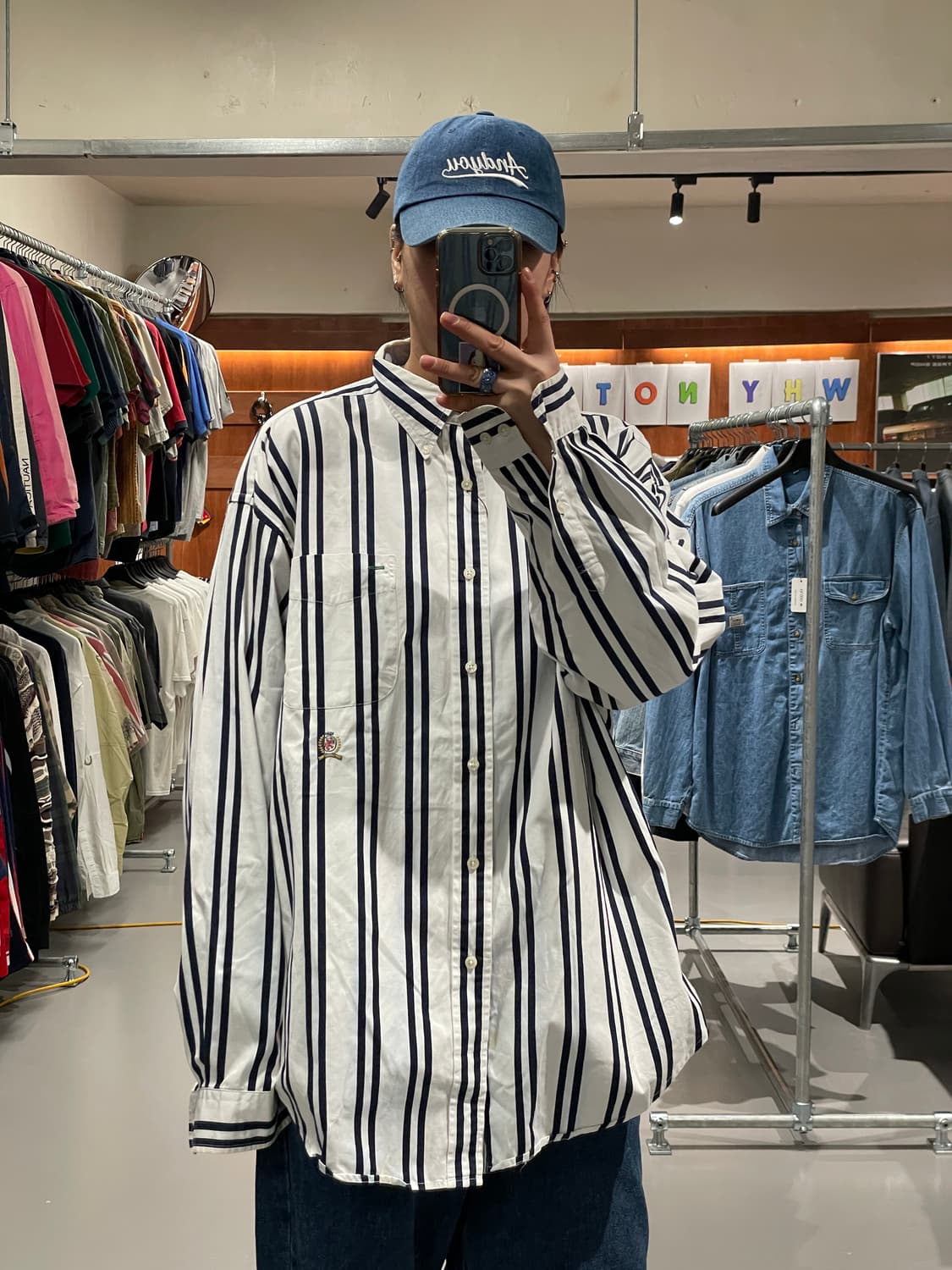 타미힐피거 스트라이프 셔츠    상품이미지1