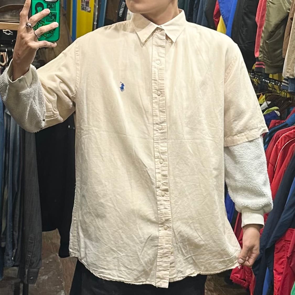 [HI] 폴로 랄프로렌 반팔셔츠 베이지 상품이미지2