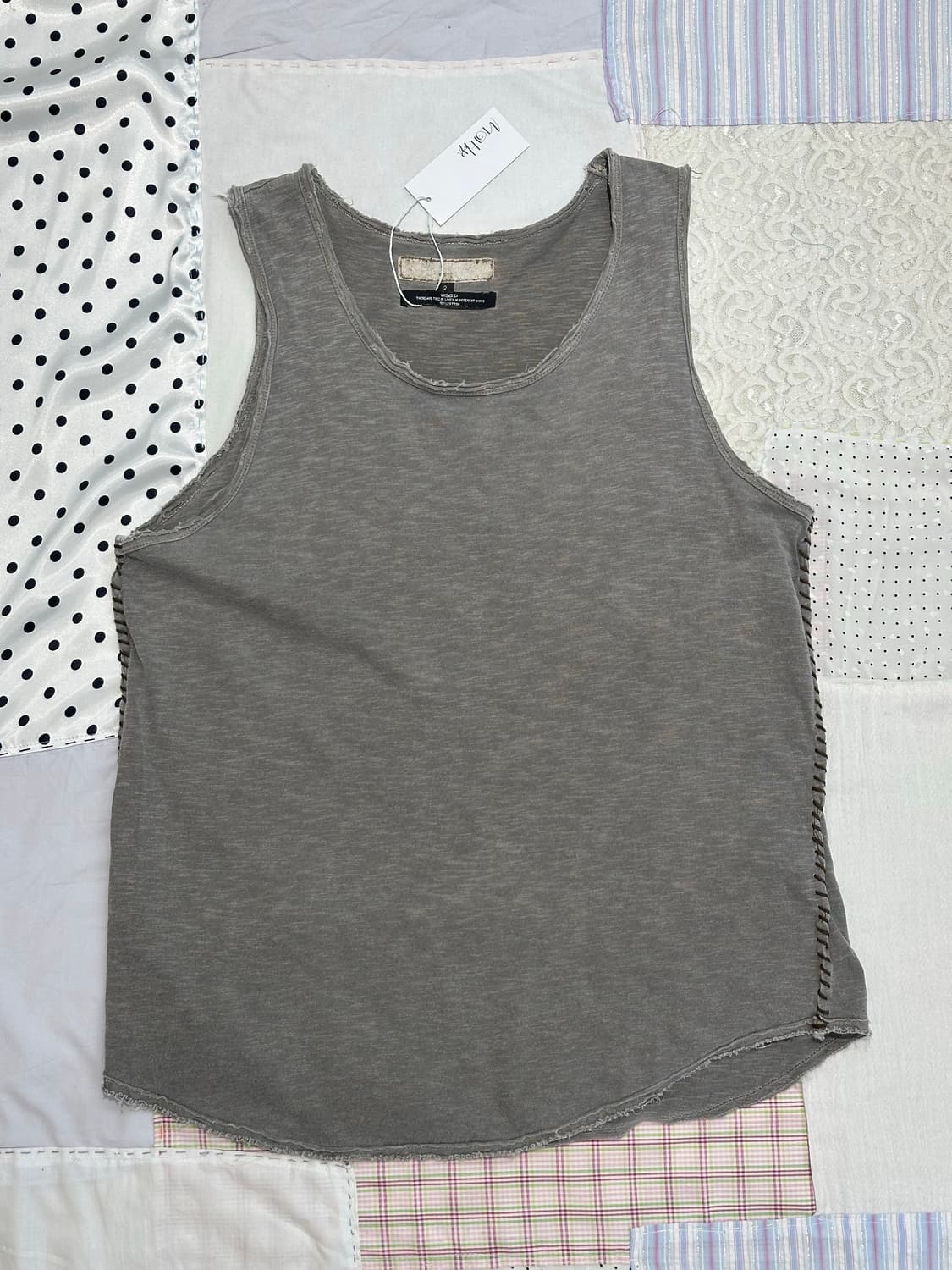 사이드 스티치 슬리브리스  상품이미지7