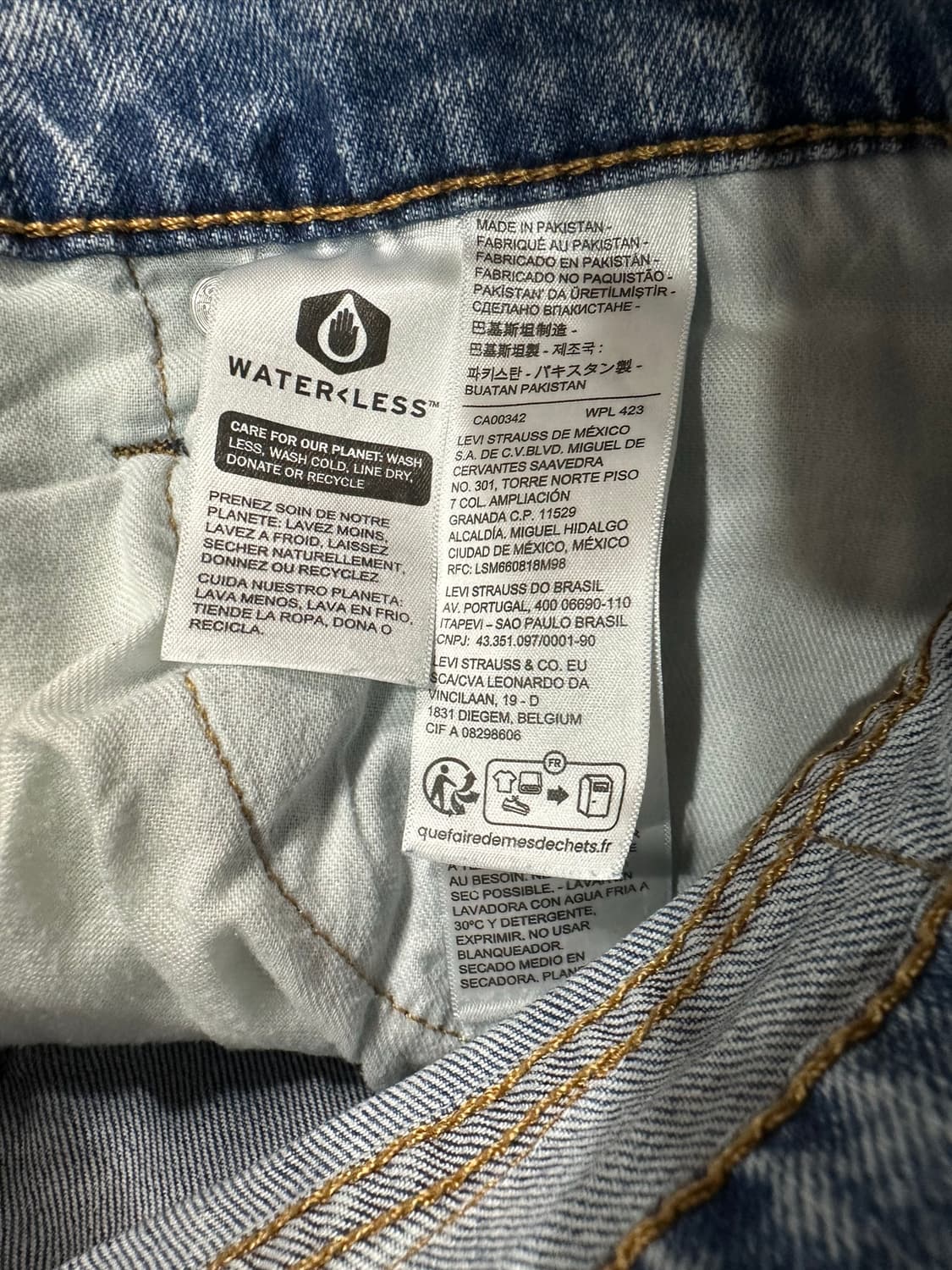 리바이스 Levis 511 슬림핏 연청 데님 팬츠 W36 L32 상품이미지9