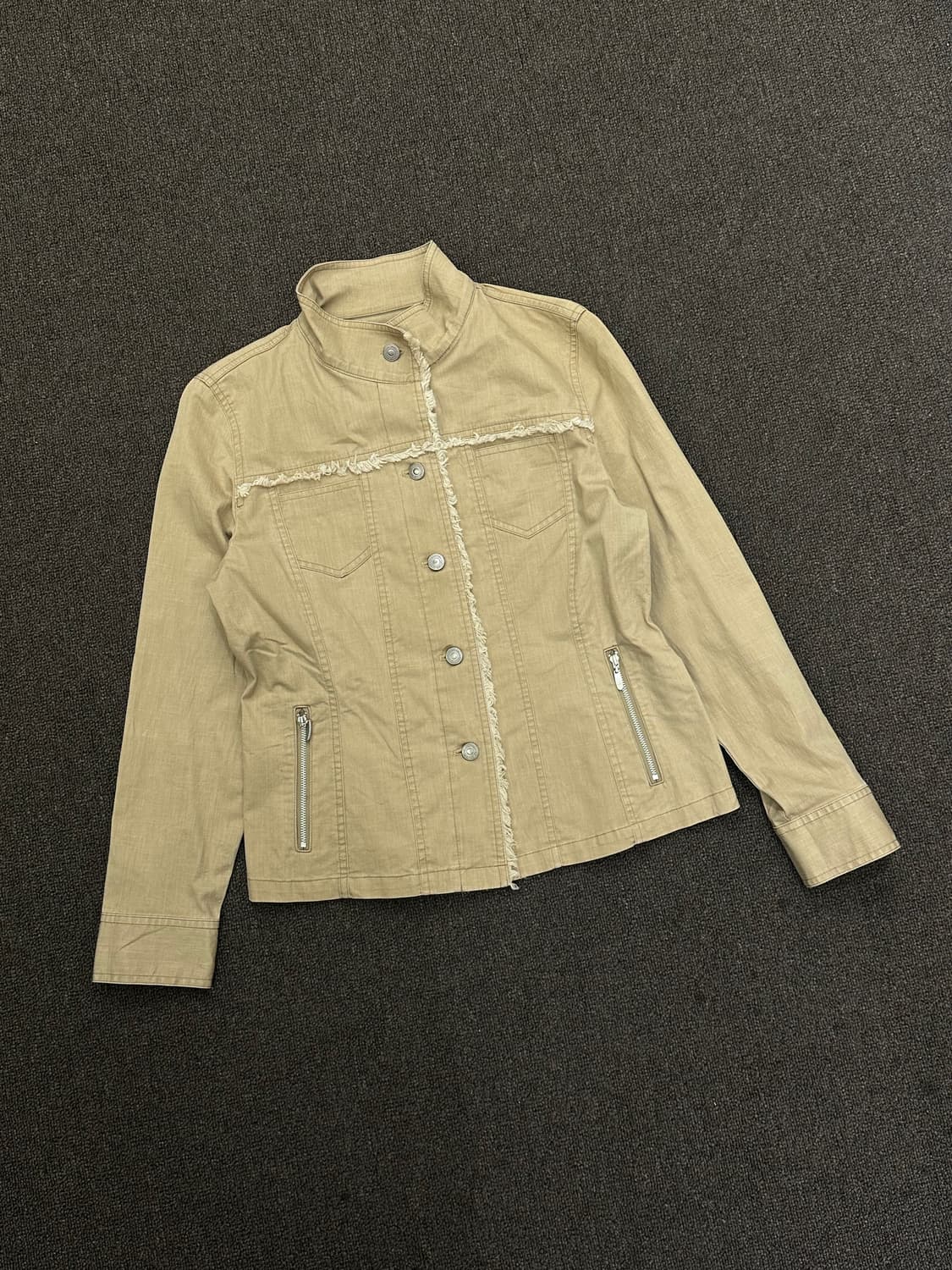 OS)Japanese vintage 여성 베이지 자켓 상품이미지1