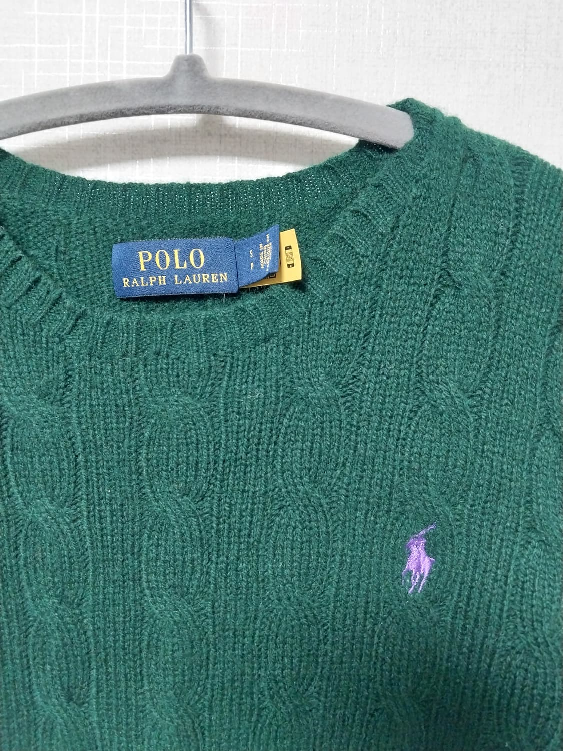 폴로 랄프로렌 케이블 니트 S 상품이미지3