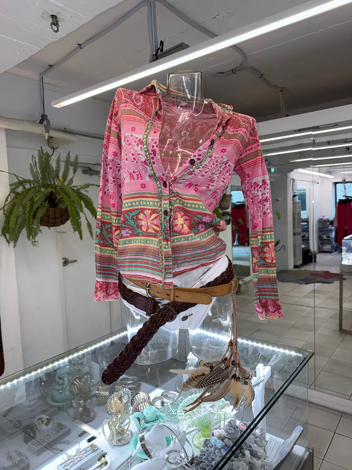 pink ethnic shirt 상품이미지1