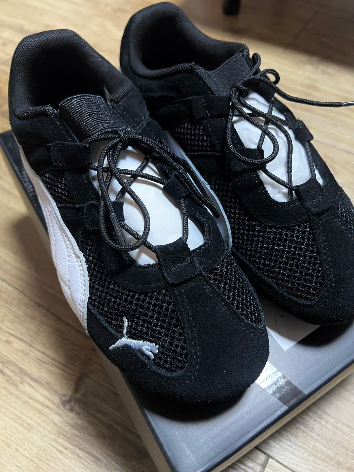 푸마 스피드캣 고 우먼스 - 블랙:화이트 245 상품이미지2