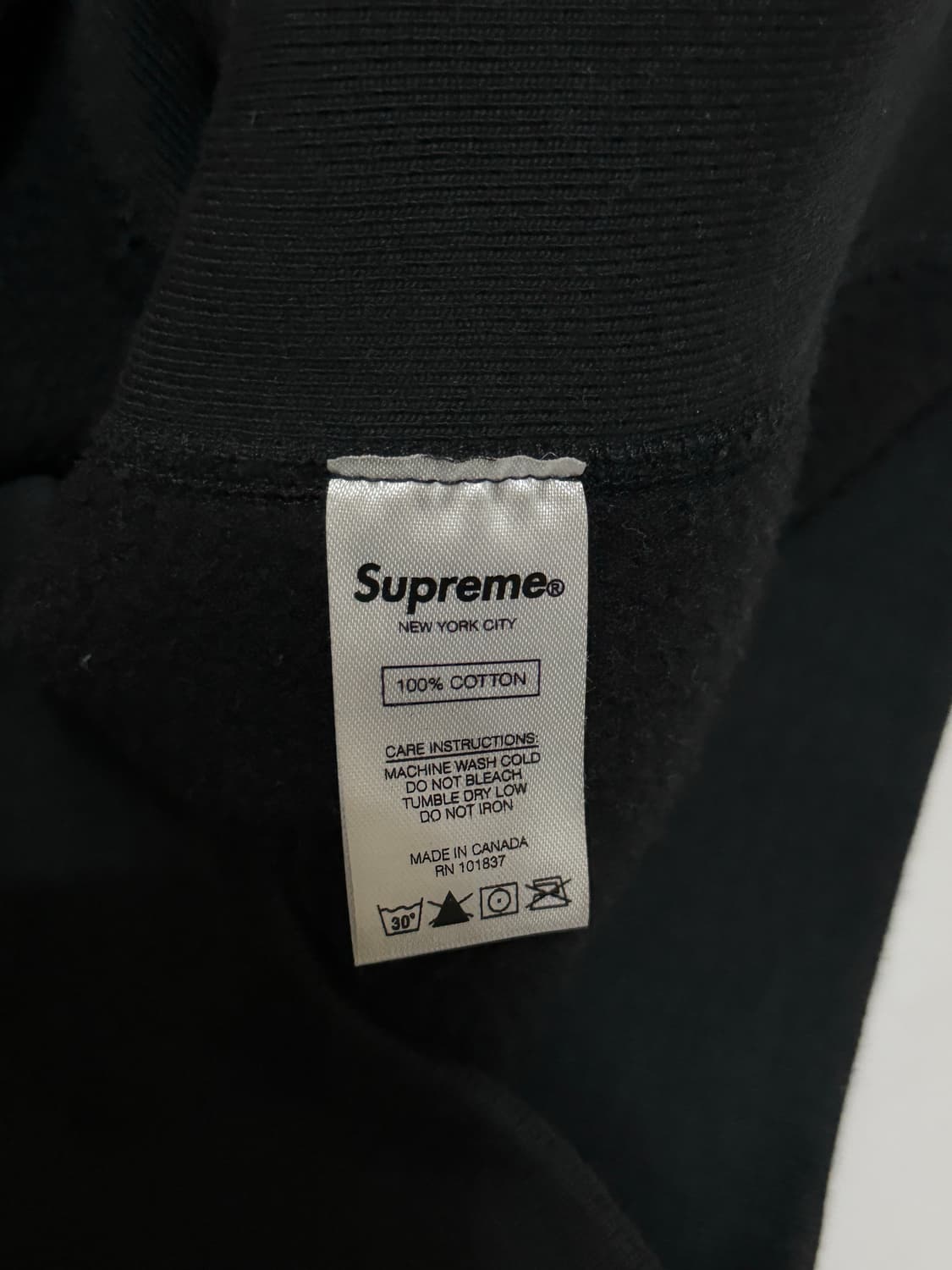 (희귀매물)SUPREME 슈프림 블랙 박스로고 후드 XL 상품이미지5