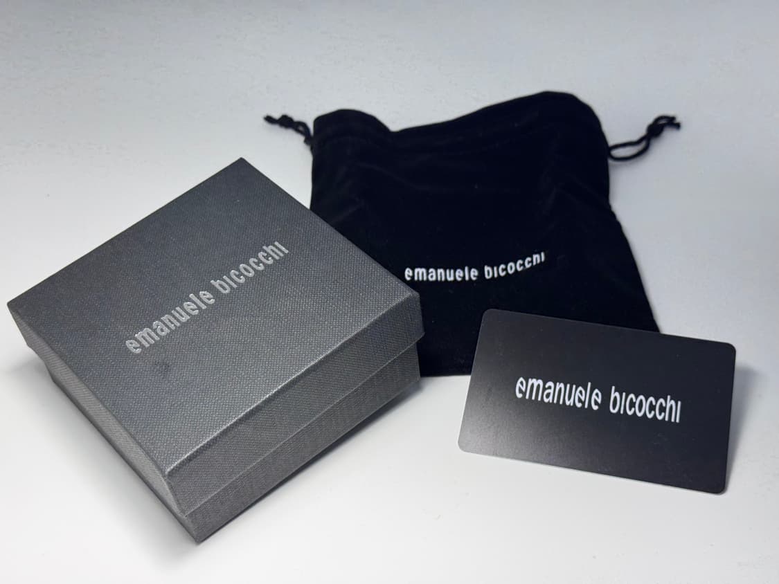 엠마누엘레 비꼬끼 아이스 플랫 브레디드 브레슬릿 은팔찌 상품이미지4