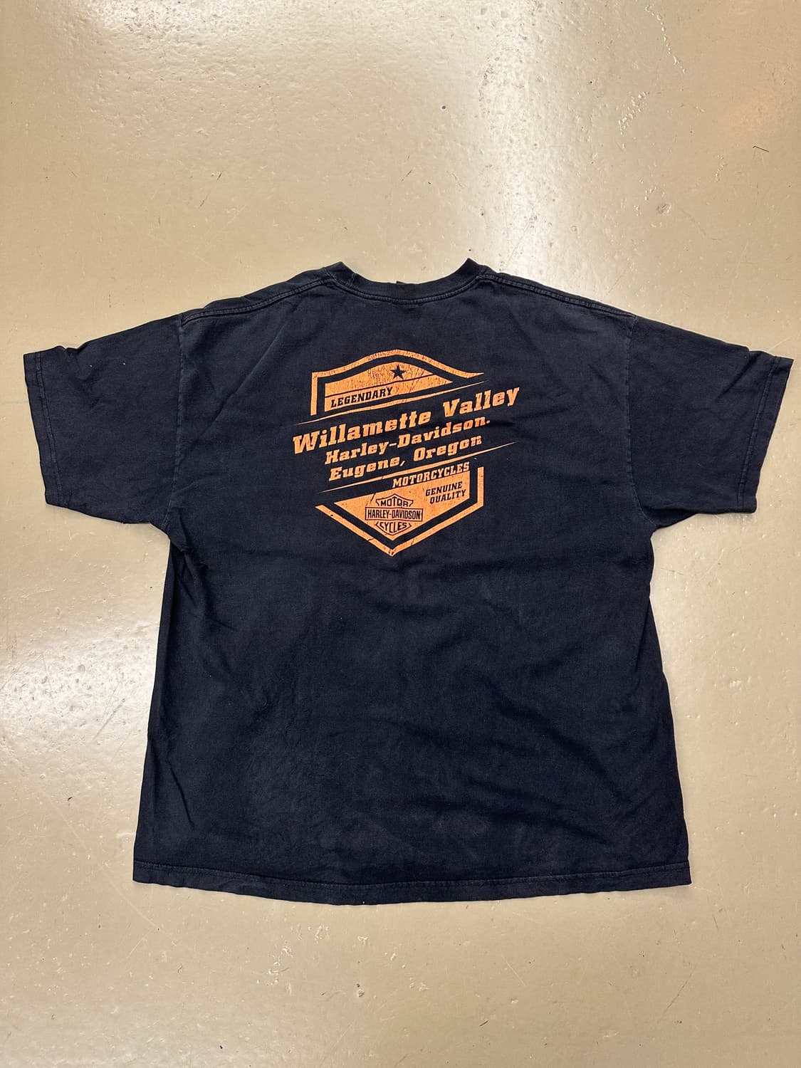 할리데이비슨 그레이 프린팅 반팔T 상품이미지6