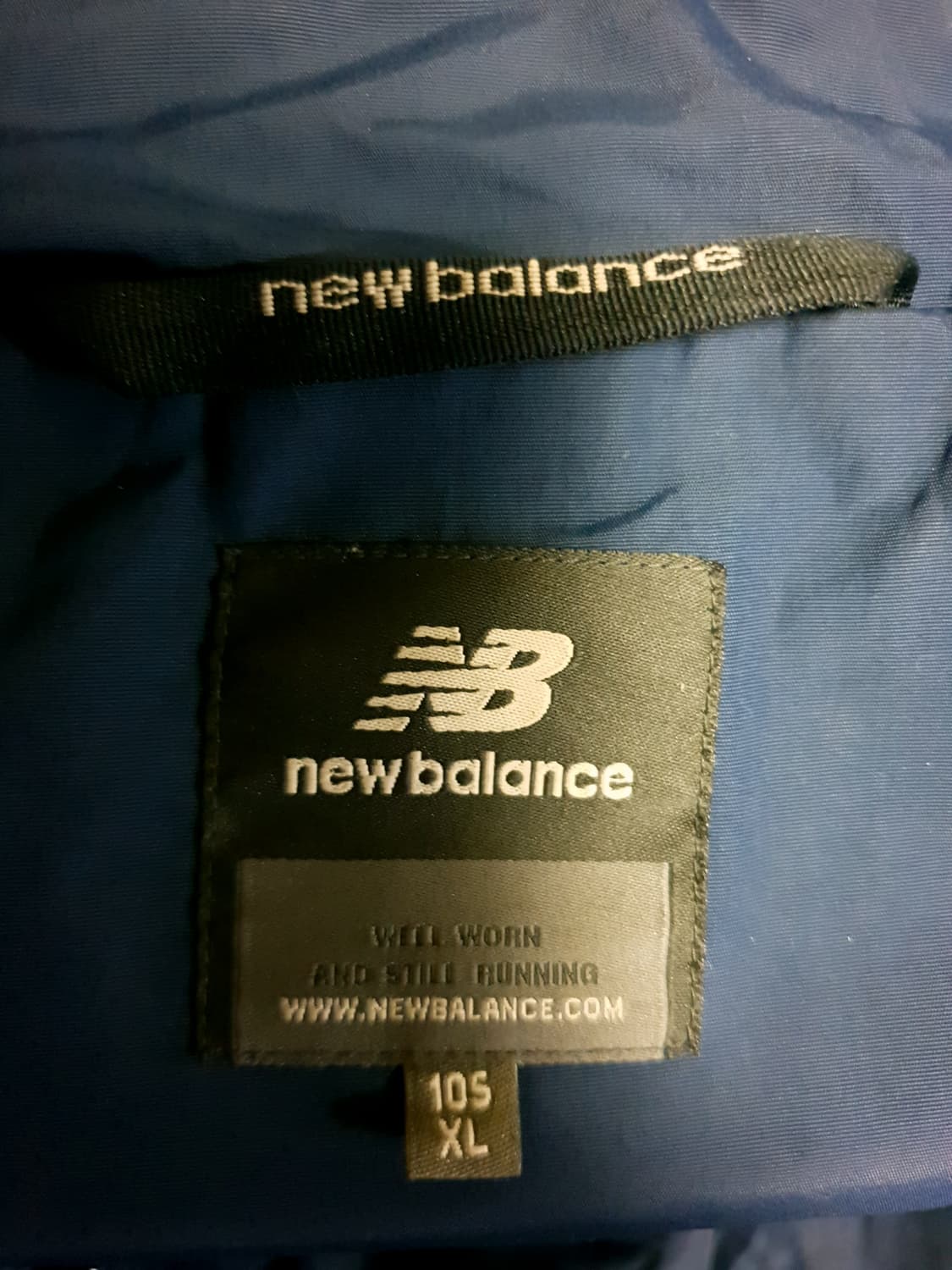 (빈티지) 뉴발란스 클래식 로고 바람막이 네이비 (105) 상품이미지4