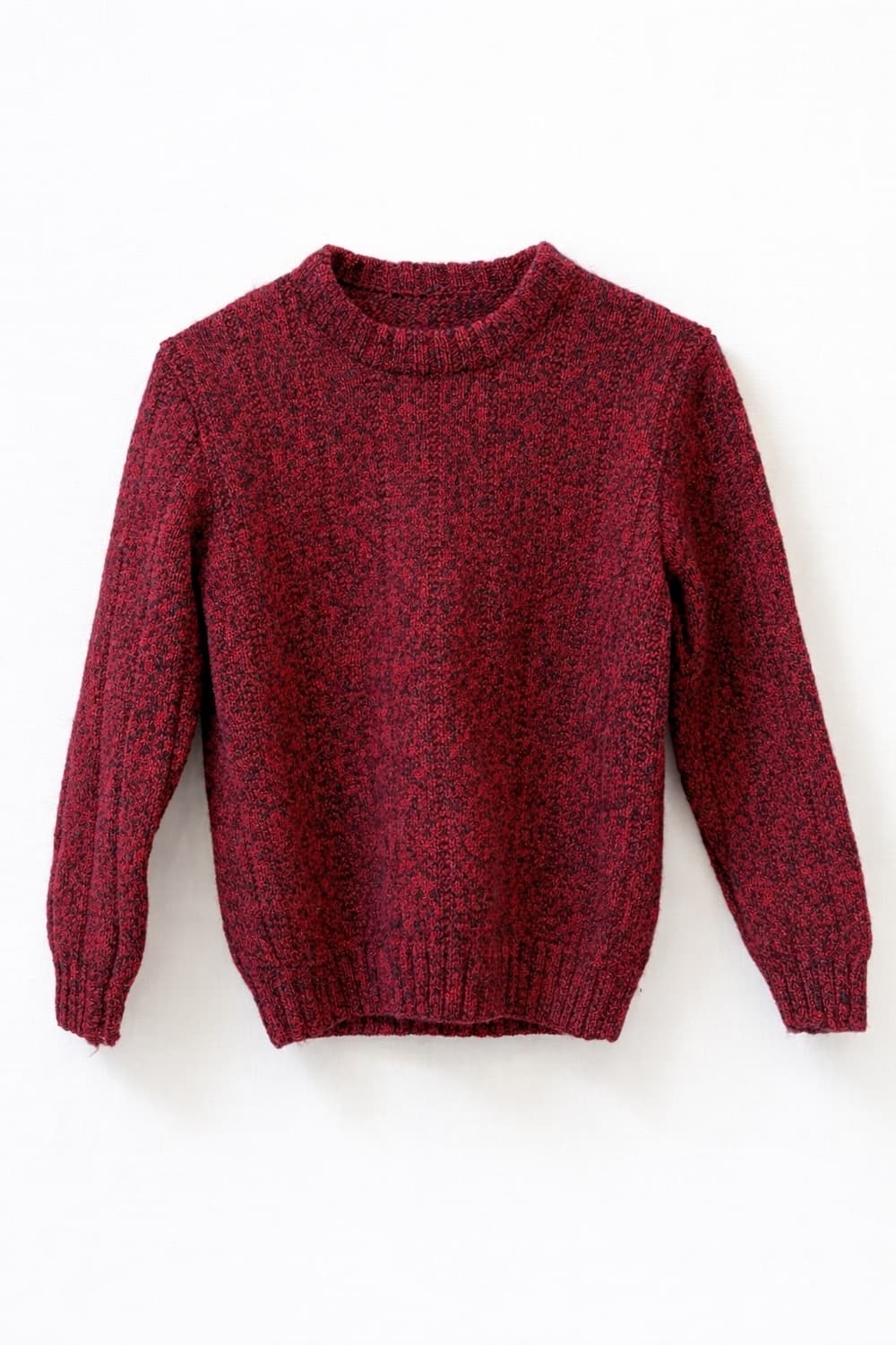 [Vintage] 버건디 믹스 보틀넥 니트 상품이미지1