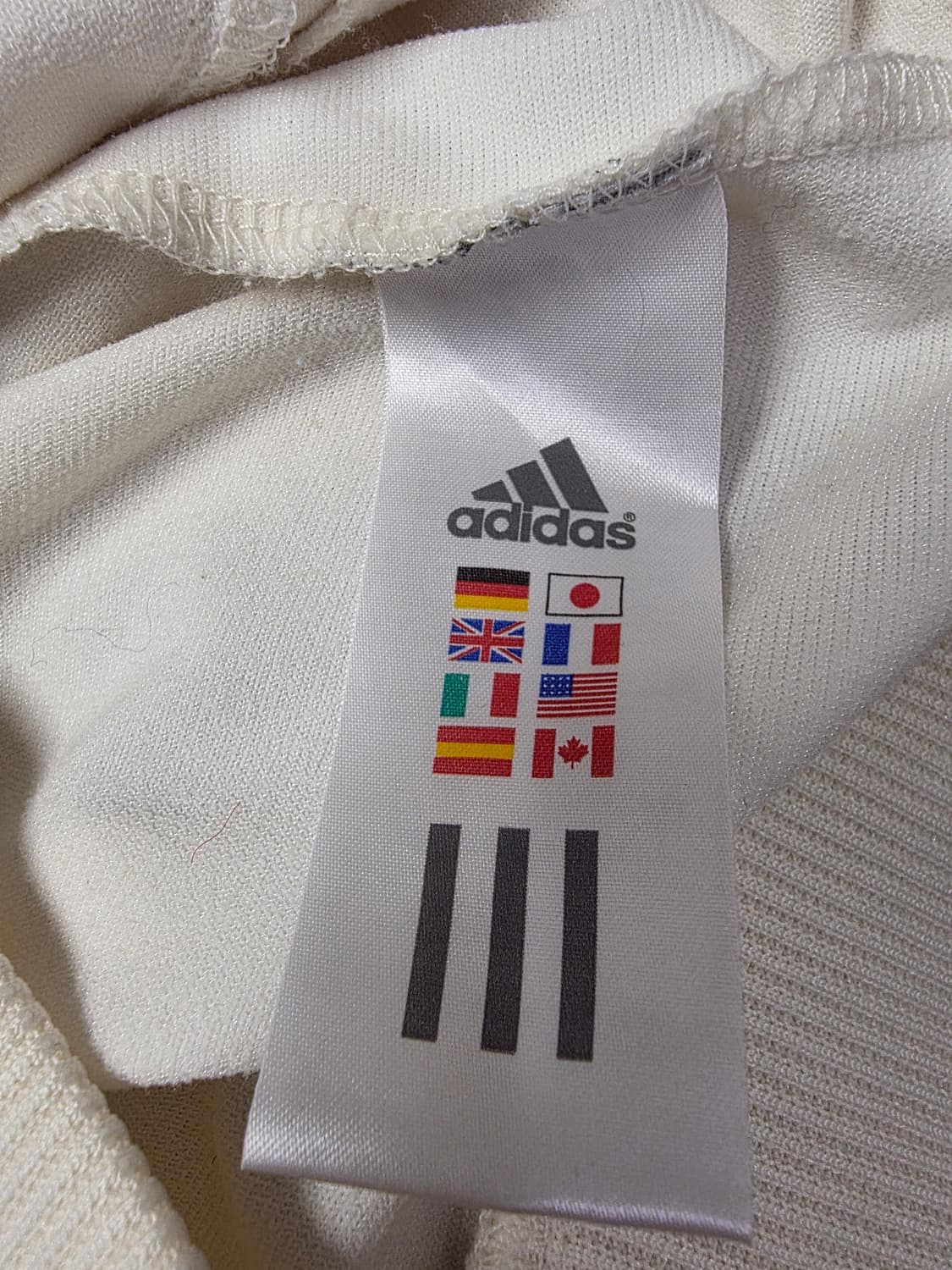 아디다스 대대장 앞로고 반짝이 스카이블루 아이보리후디집업 90 상품이미지4