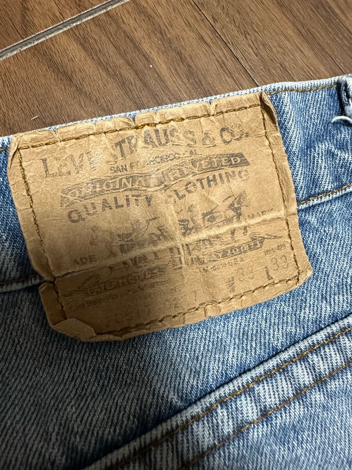 80s 빈티지 리바이스 517 부츠컷 데님 팬츠 상품이미지5