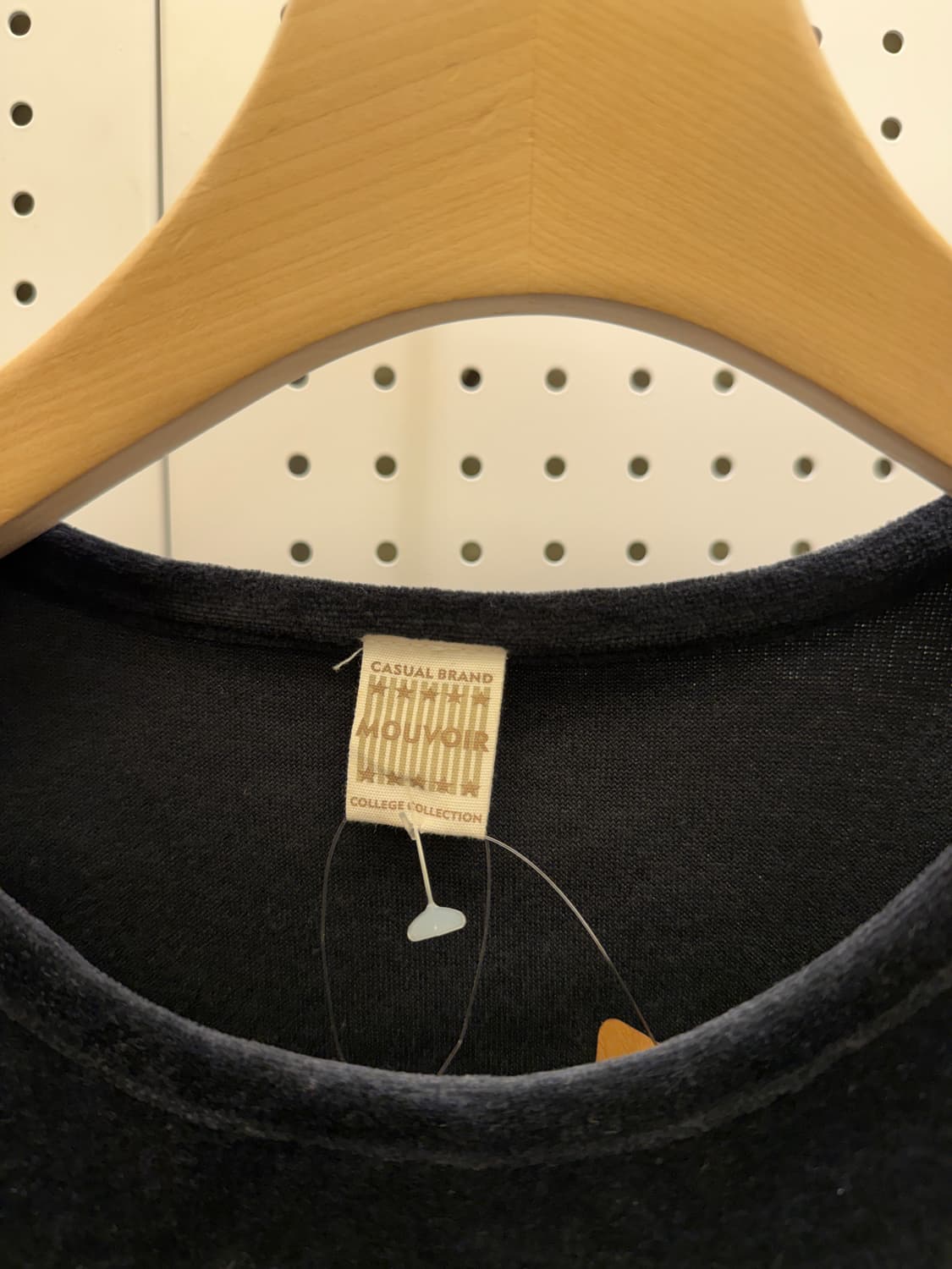 빈티지 무브아 벨벳 크레스트 롱슬리브 티 U1034 상품이미지5