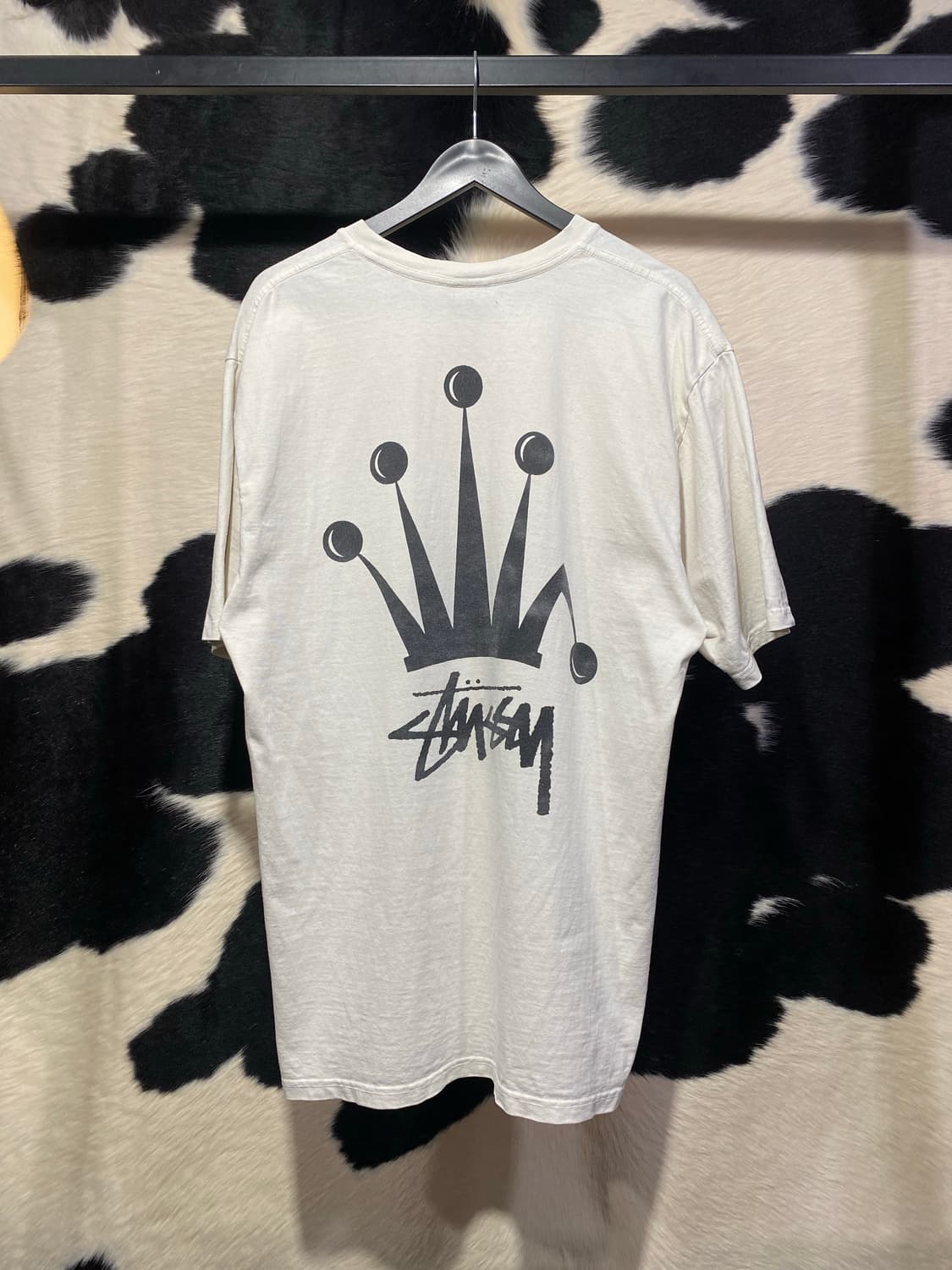 Stussy 크라운 심볼 프린팅 반팔 티셔츠 상품이미지6