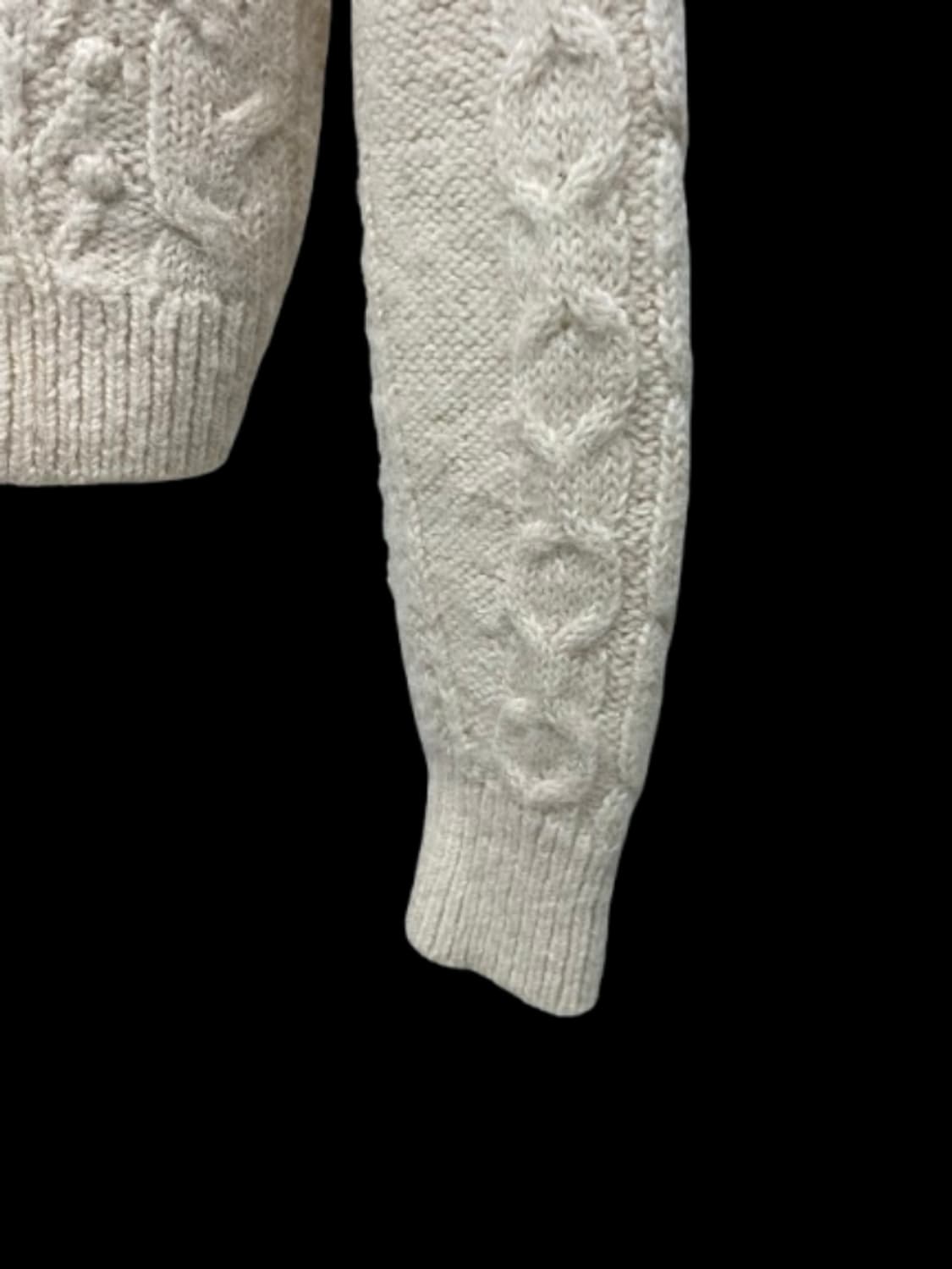 앤아더스토리즈 아이보리 꽈배기 니트 가디건 M 상품이미지4