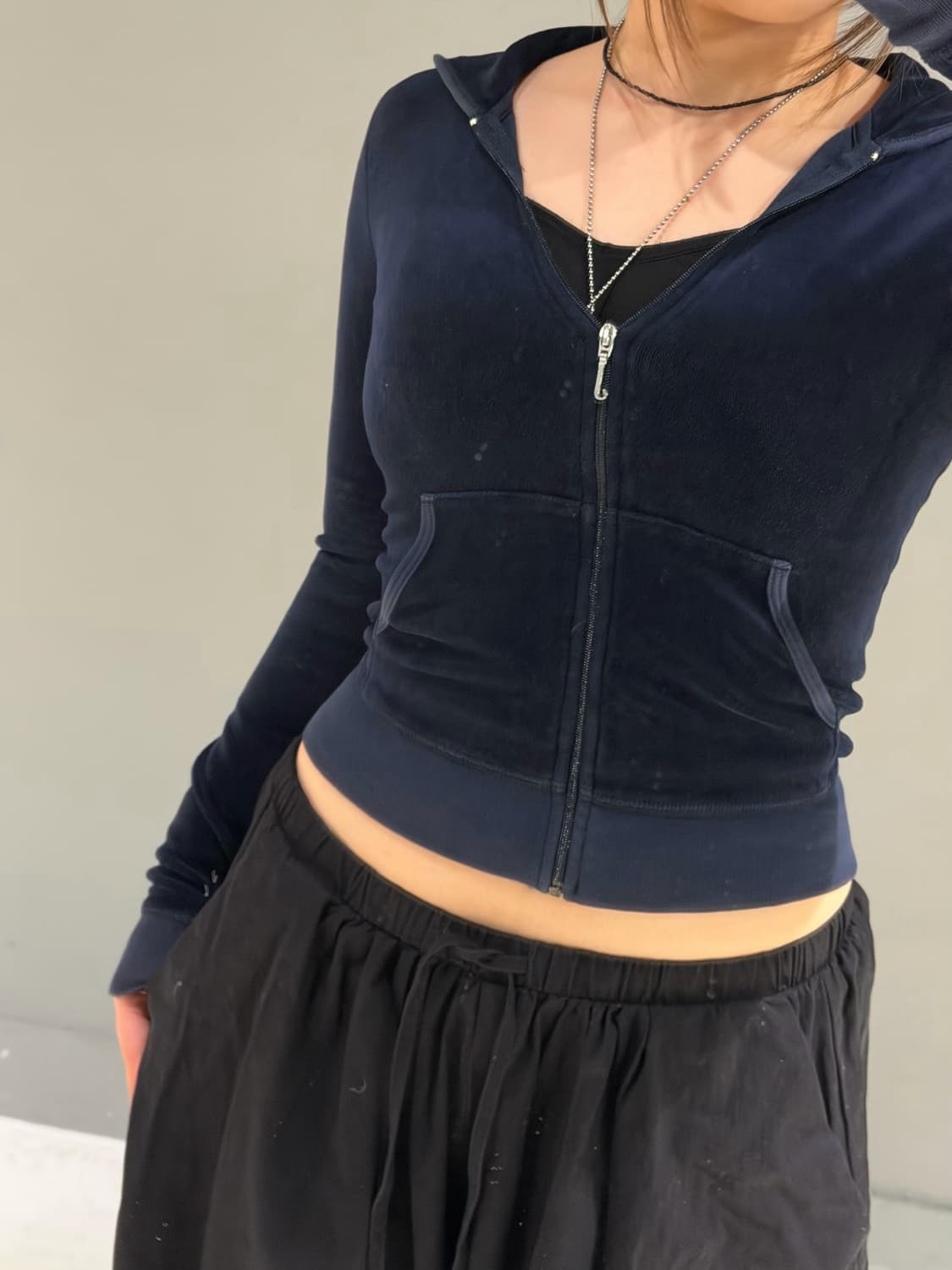 juicy couture back printing hood zip-up 상품이미지3