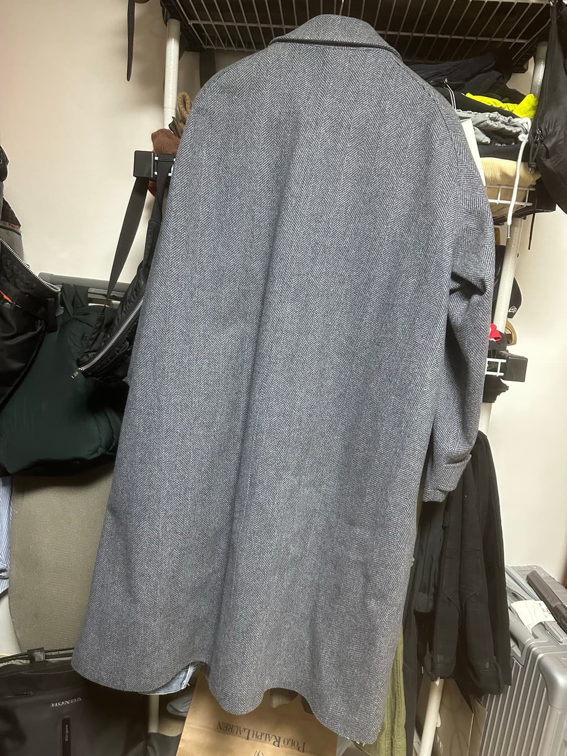 E.tautz 헤링본 발마칸 코트 s(오버사이즈) 상품이미지2