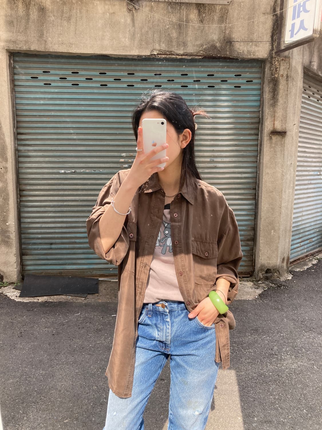 워시드 실크 셔츠 상품이미지1