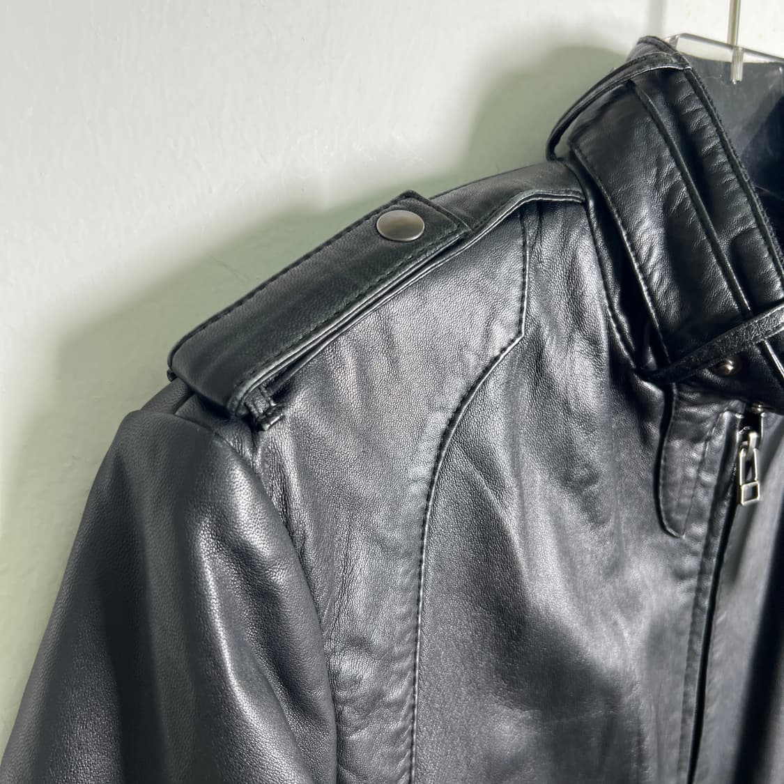 유나이티드 애로우즈 블랙 누빔 양가죽 블루종 자켓  상품이미지7