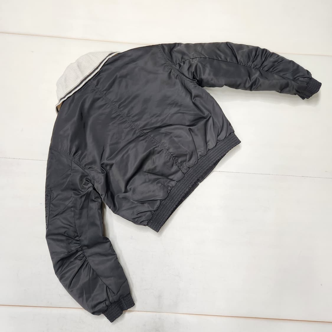 정품 보브 여성 니트 카라 크롭 누빔 항공 점퍼 55 상품이미지3