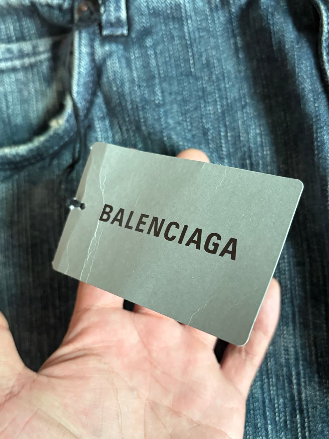 23SS 발렌시아가 더블 프론트 데님 팬츠 다크블루 S 새상품 상품이미지2