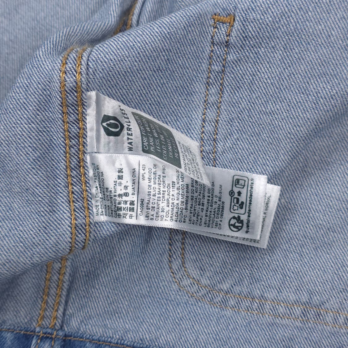 리바이스 데님자켓 연청~중청 (S) 상품이미지5