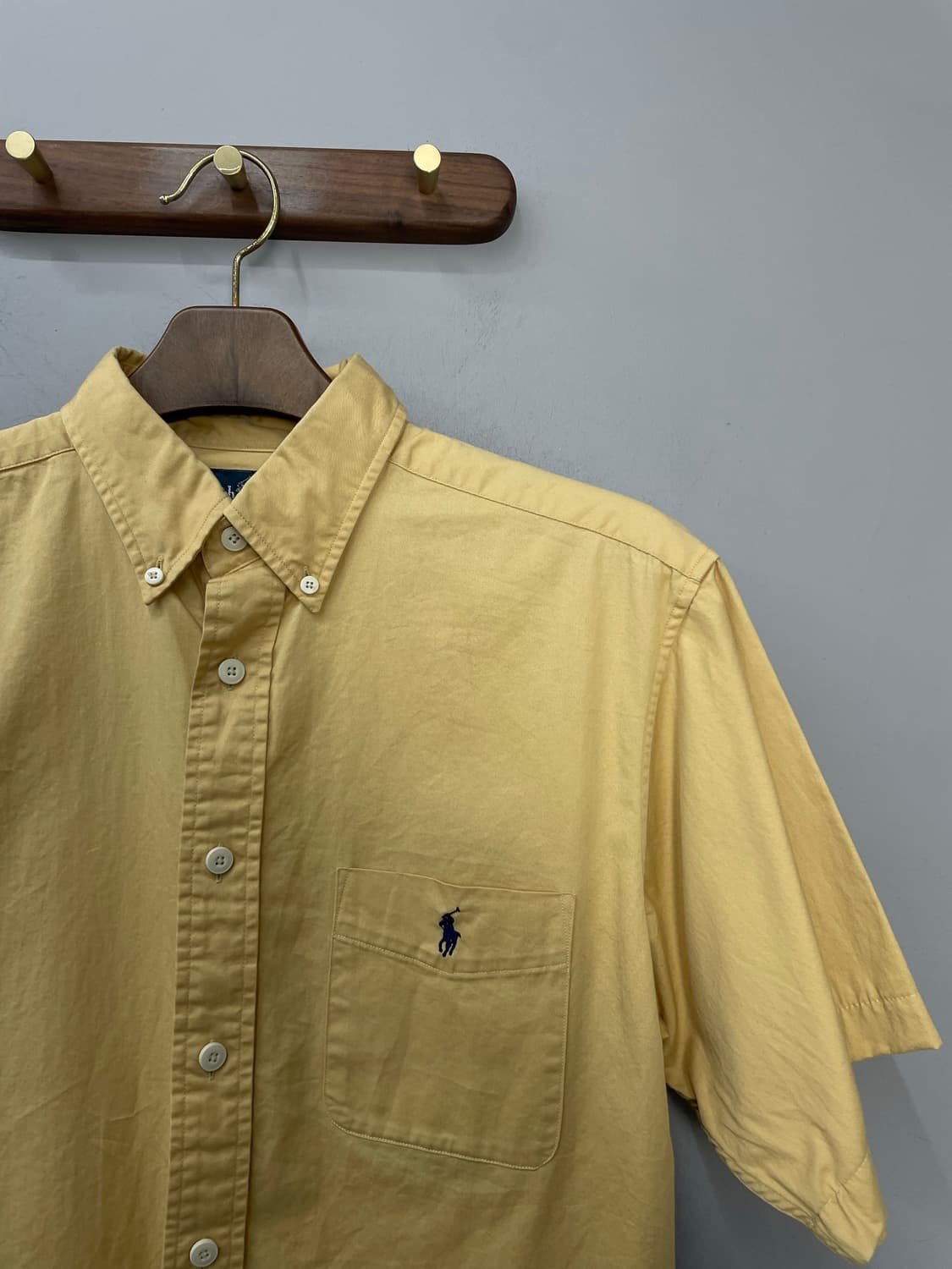 폴로 랄프로렌 옐로우 반팔 셔츠 H1491 상품이미지3