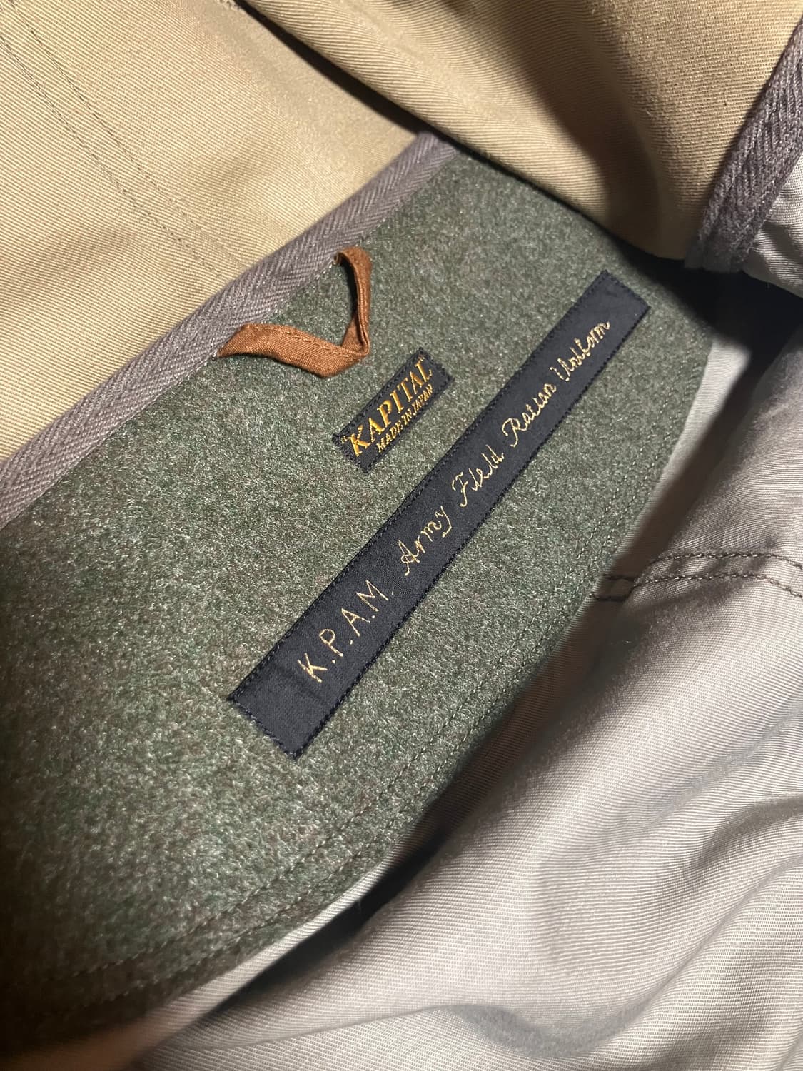 Kapital k.p.a.m wax cotton ring coat 상품이미지7