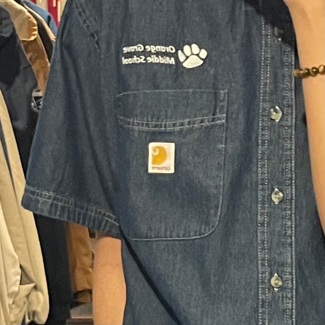 [IM] carhartt 칼하트 진청 데님 반팔셔츠 상품이미지6