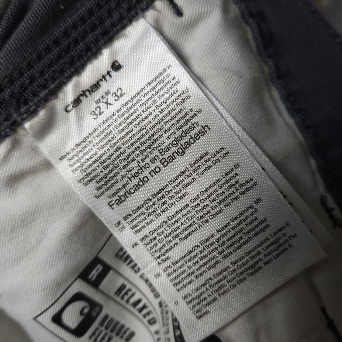 32/32 ) 칼하트 릴렉스드핏 카고 팬츠 그레이 상품이미지7