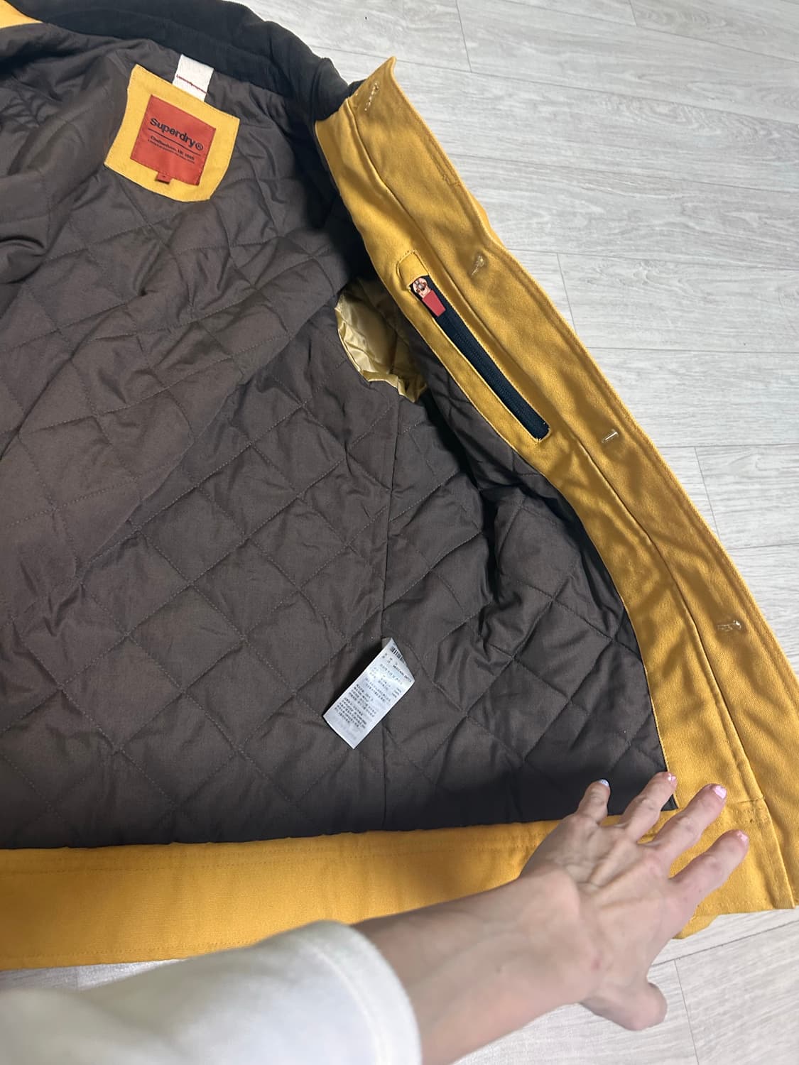 Superdry 워크 자켓 머스타드 S 상품이미지3