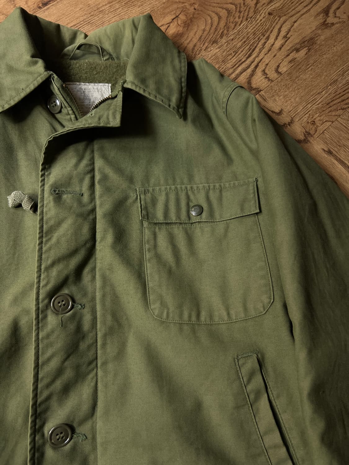 [M]80's 오리지널 U.S NAVY 미 해군 A-2 덱자켓 스탠실 상품이미지3