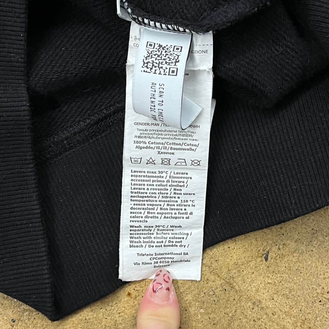 [정품] C.P. 컴퍼니 블랙 맨투맨 티셔츠 b15 상품이미지6