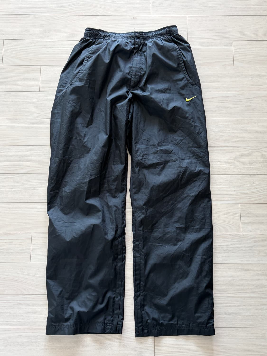 90-00s 올드 나이키 미니 스우시 블랙 팬츠 L (32) 상품이미지1