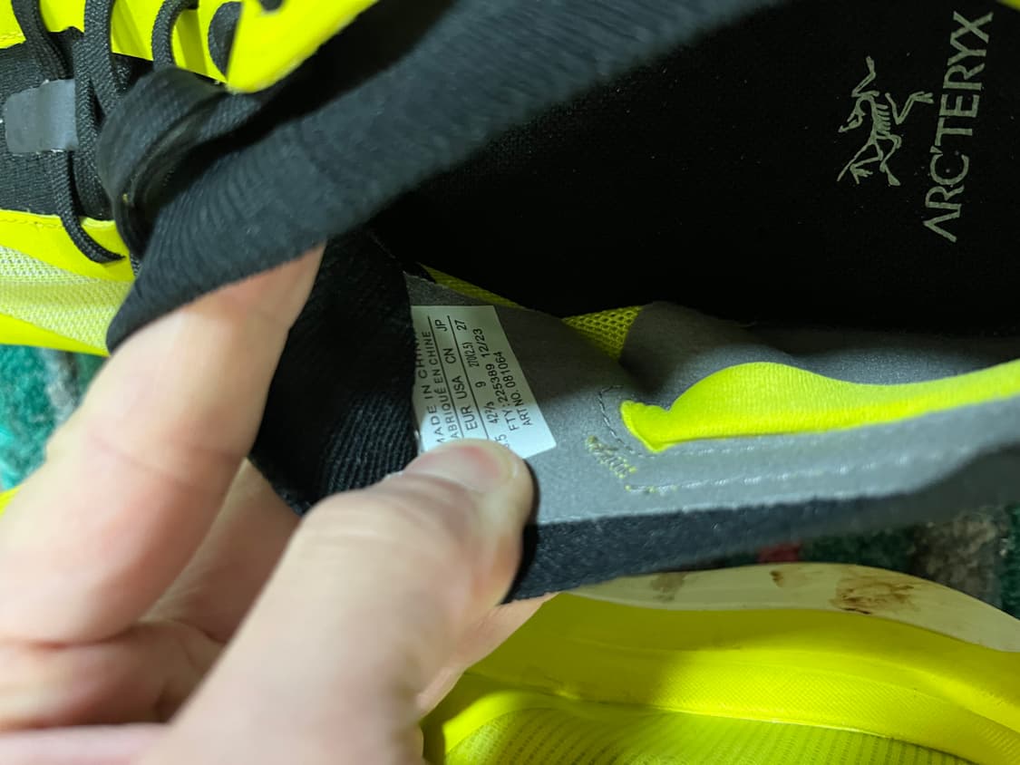 아크테릭스 정품 트레킹 러닝화 사이즈 270 상품이미지8