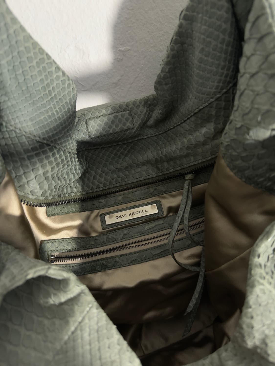 devi kroell 파이톤 레더 숄더백 상품이미지2