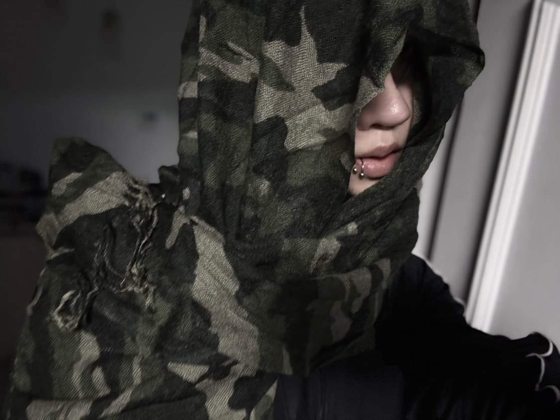Vintage camouflage Punk muffler 상품이미지1
