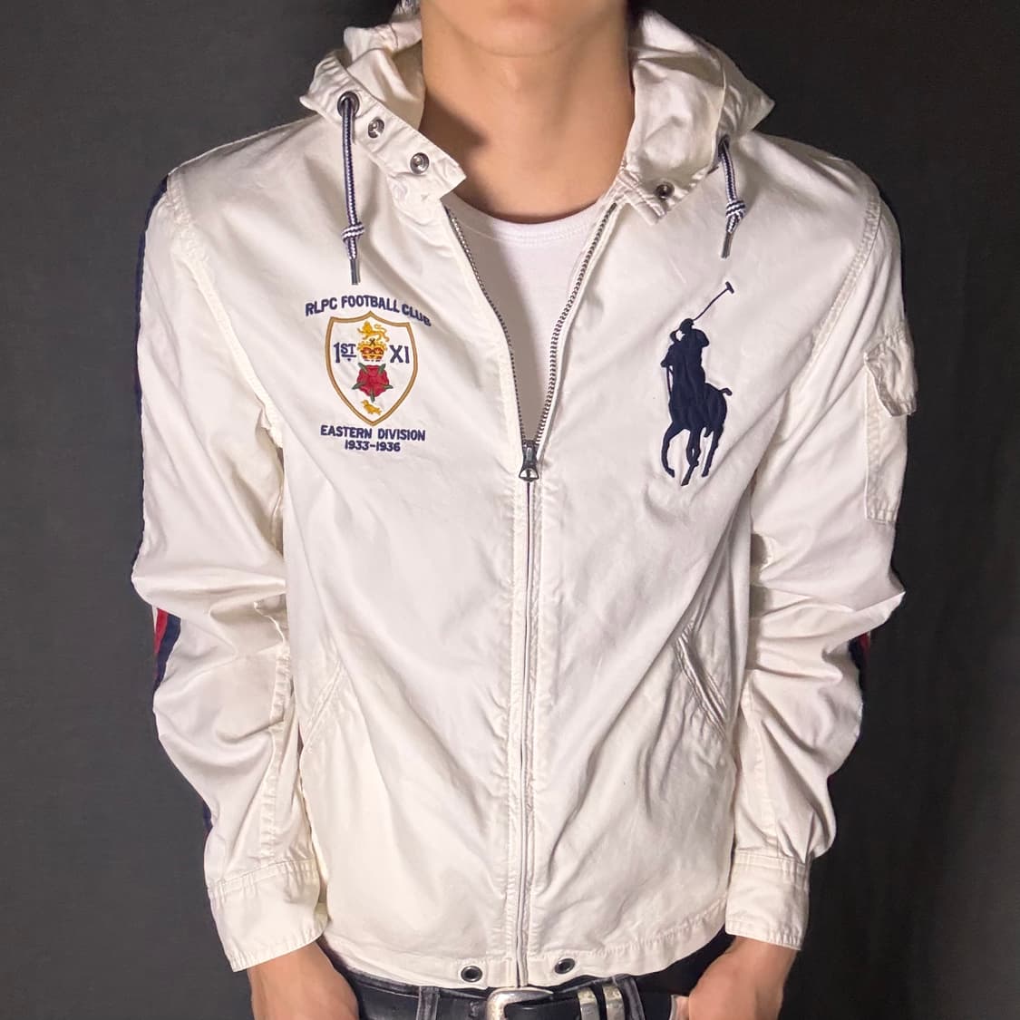 폴로 빅포니 화이드 후드 바람막이 S 상품이미지2