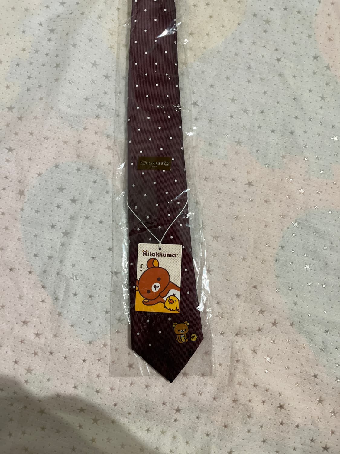 키이로이토리와 리락쿠마 도트무늬 넥타이 🐣 상품이미지2