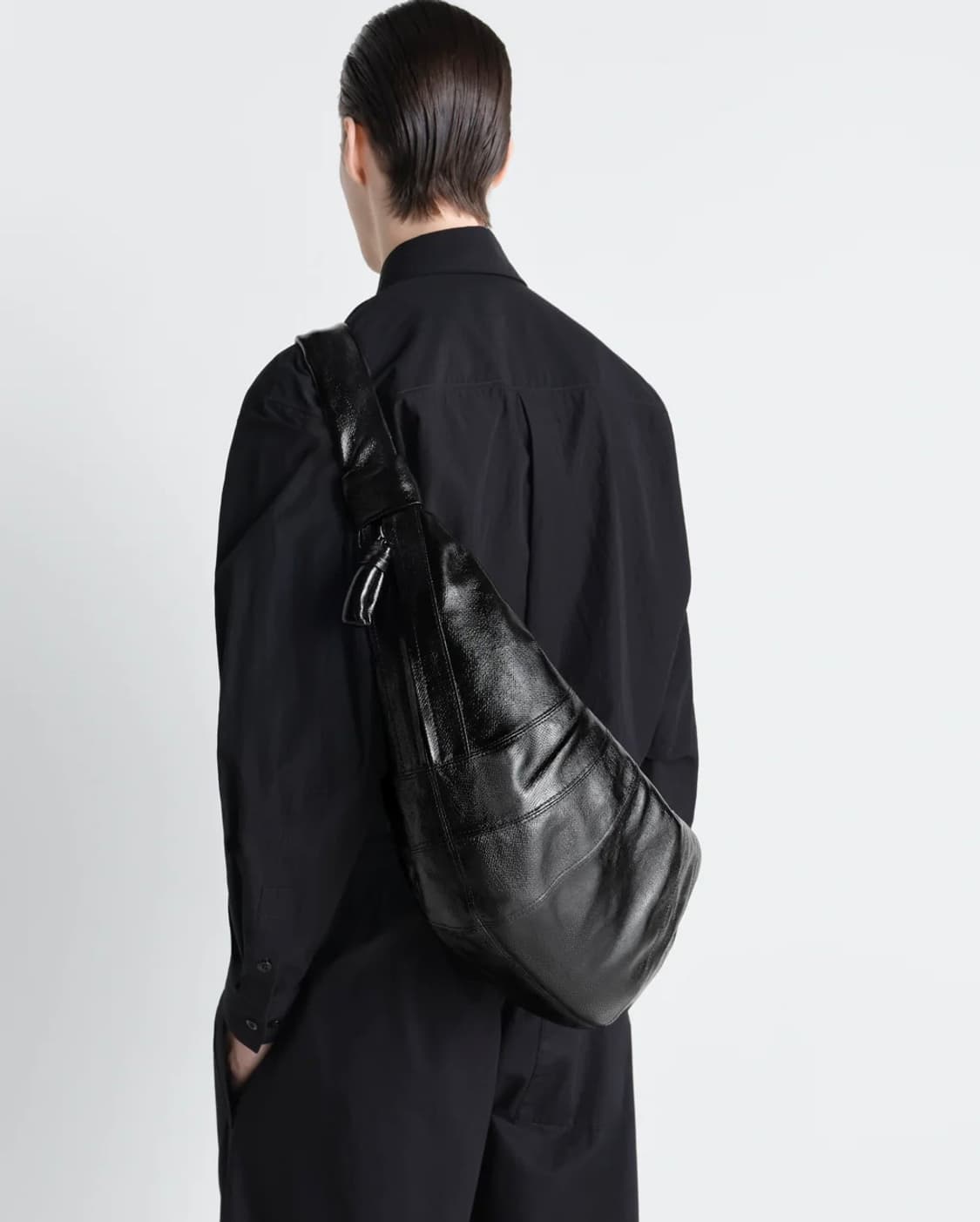 르메르 26ss 크루아상 범백 라지/코티드 코튼 블랙 상품이미지7