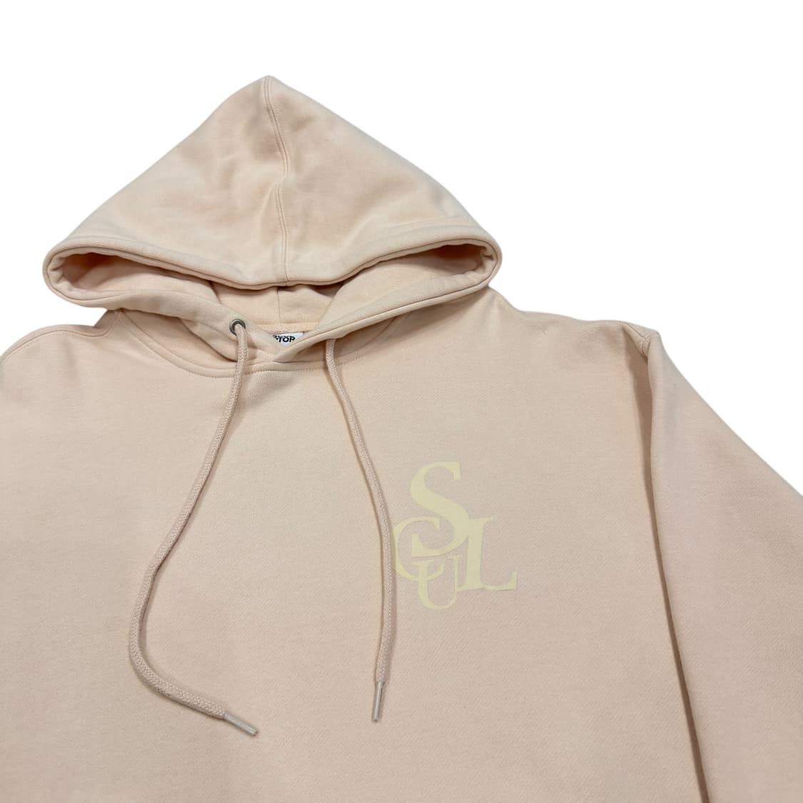 스컬프터 심볼 로고 기모 후드티 살구 핑크 XL 상품이미지2