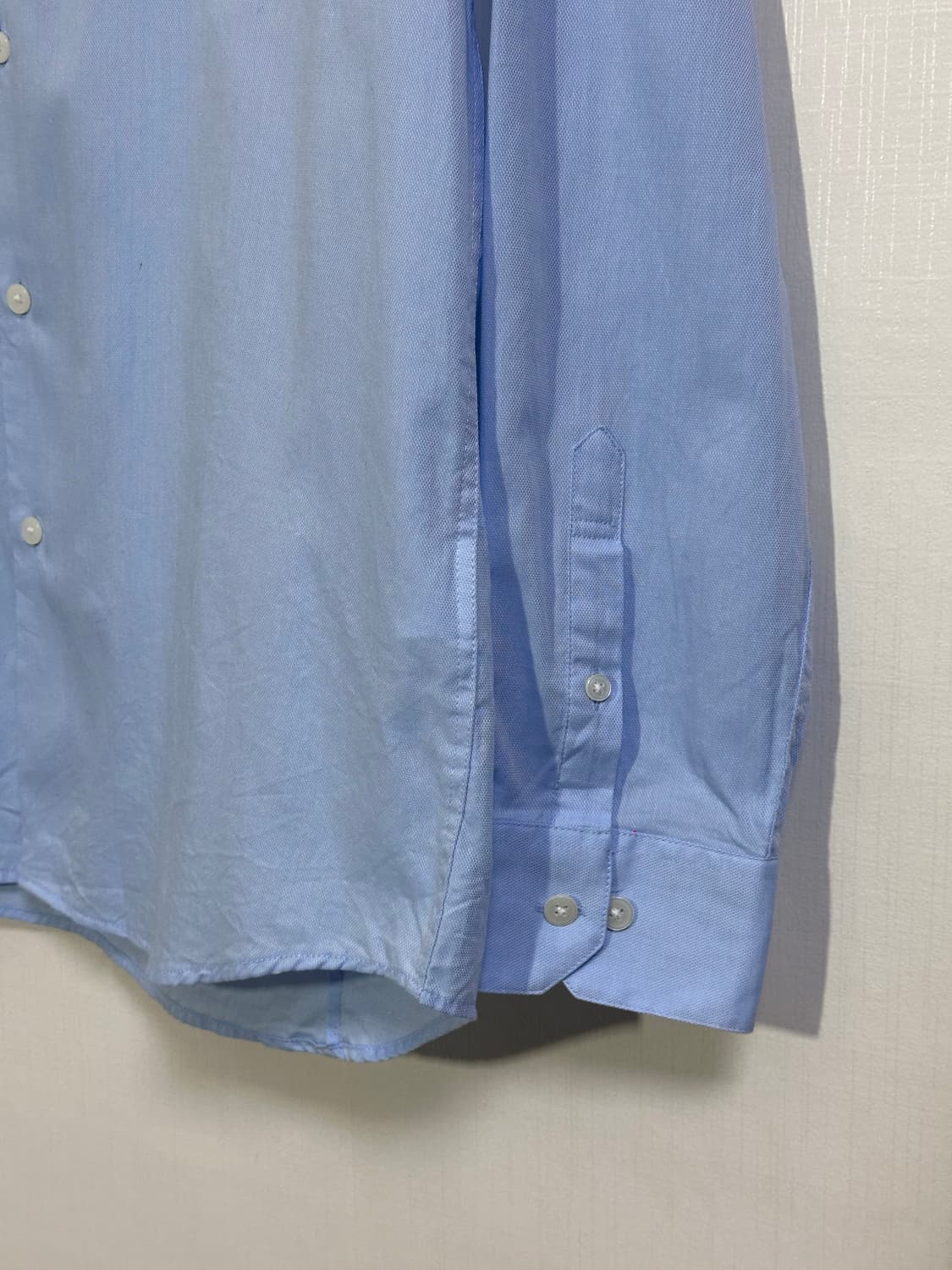 지오송지오 세미와이드 스프레드카라 셔츠/105/스카이블루 상품이미지3