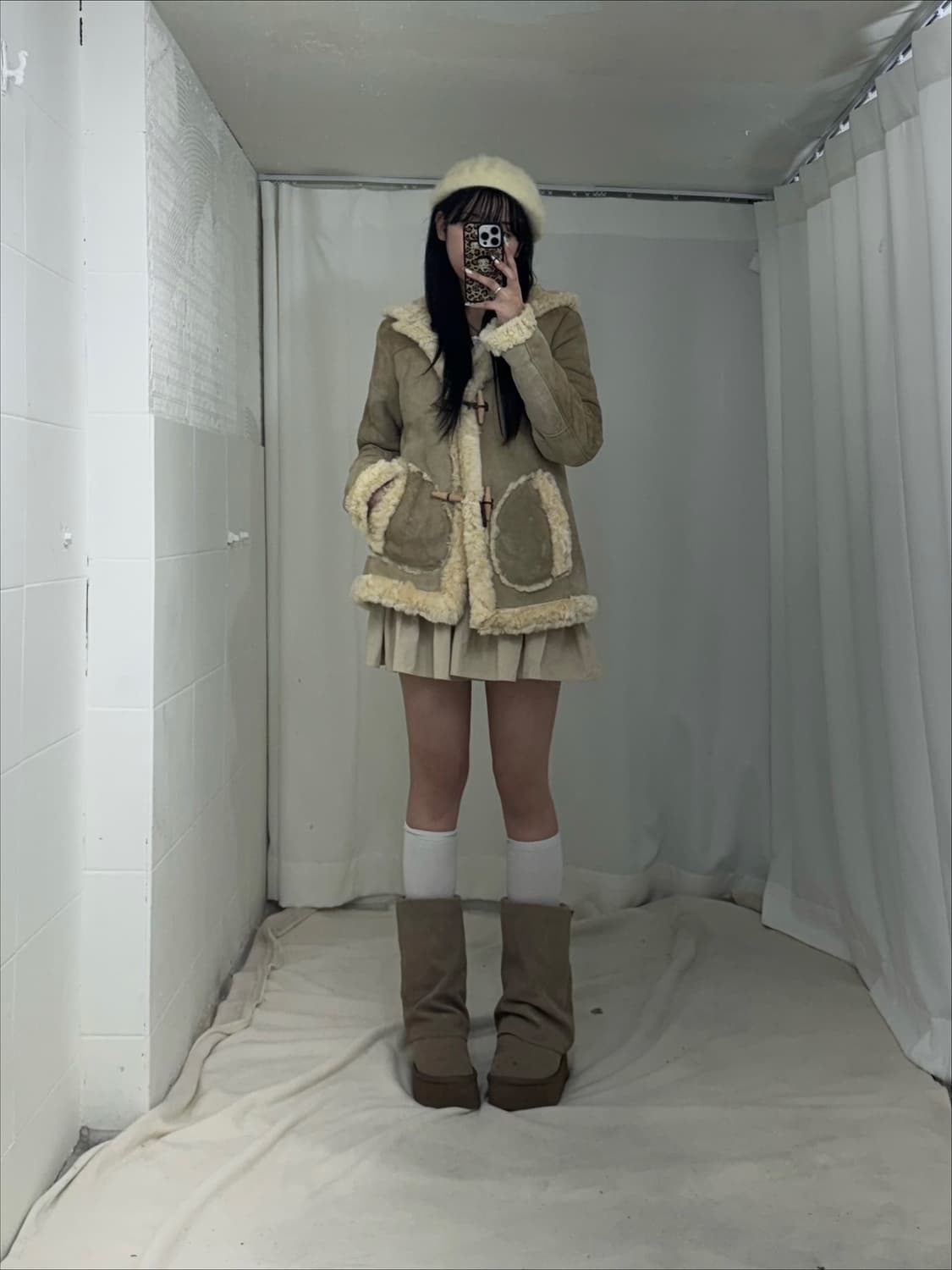 엑시즈팜 베이지 니혼진 라떼 히메 갸루 코디세트  상품이미지2